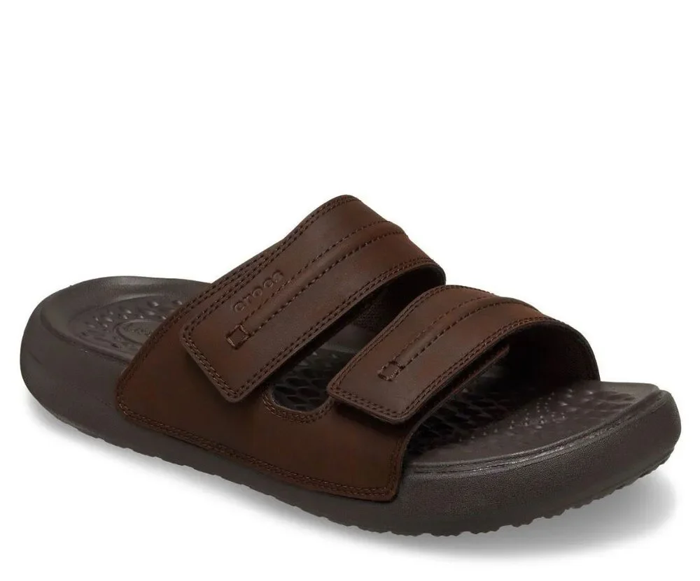 Crocs Men's Yukon Vista II LiteRide Sandal in Espresso Brown 8